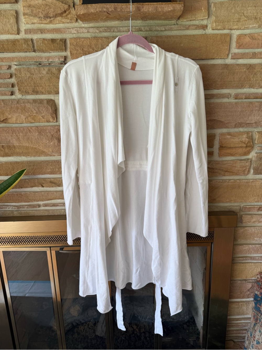 Lunya white robe M